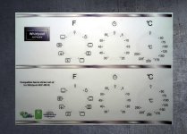 (image for) Whirlpool AKP459 IX Compatible fascia sticker set x2.