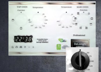 Delonghi ESM495ST Compatible fascia sticker set. (image for) Delonghi ESM495ST Compatible fascia sticker set.